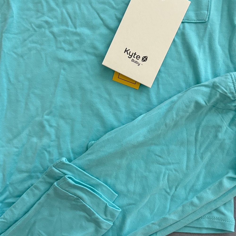 Kyte BABY Turquoise Kids Pajama Set - Picture 3 of 4